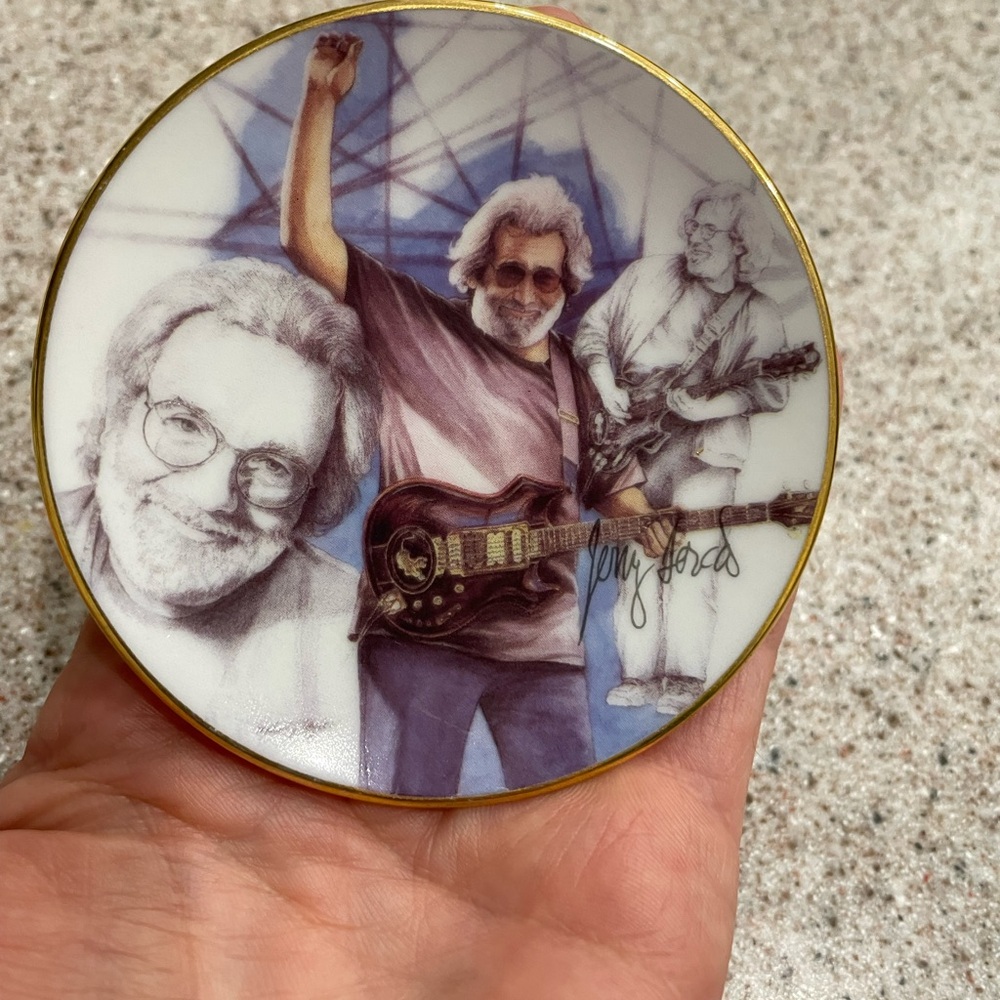 Jerry Garcia Commemorative Art Plate